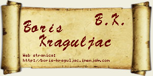 Boris Kraguljac vizit kartica